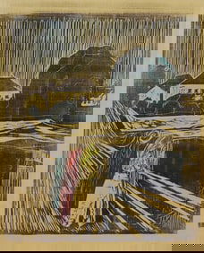 EDVARD MUNCH 'THE GIRLS ON THE BRIDGE'