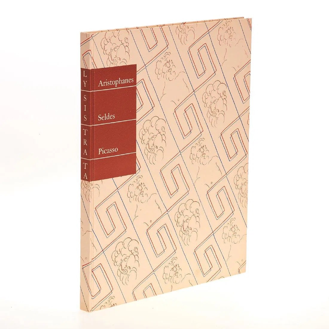 Pablo Picasso, Aristophanes Lysistrata, 1934, Limited Edition: Aristophanes' Lysistrata. A New Version by Gilbert Seldes. Illustrated by Pablo Picasso. New York: Limited Editions Club, 1934. Original publisher's pictorial patterned boards and publisher's