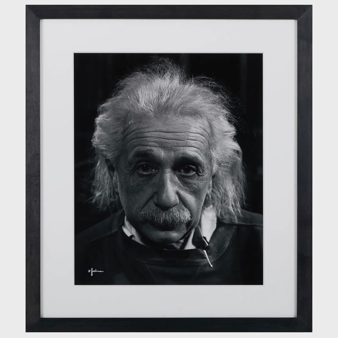 Philippe Halsman (1906-1979): Albert Einstein: Philippe Halsman (1906-1979): Albert Einstein, print, 1947, date of print unknown, plate signed and inscribed edition size unknown. 20 x 16 in. (sheet)