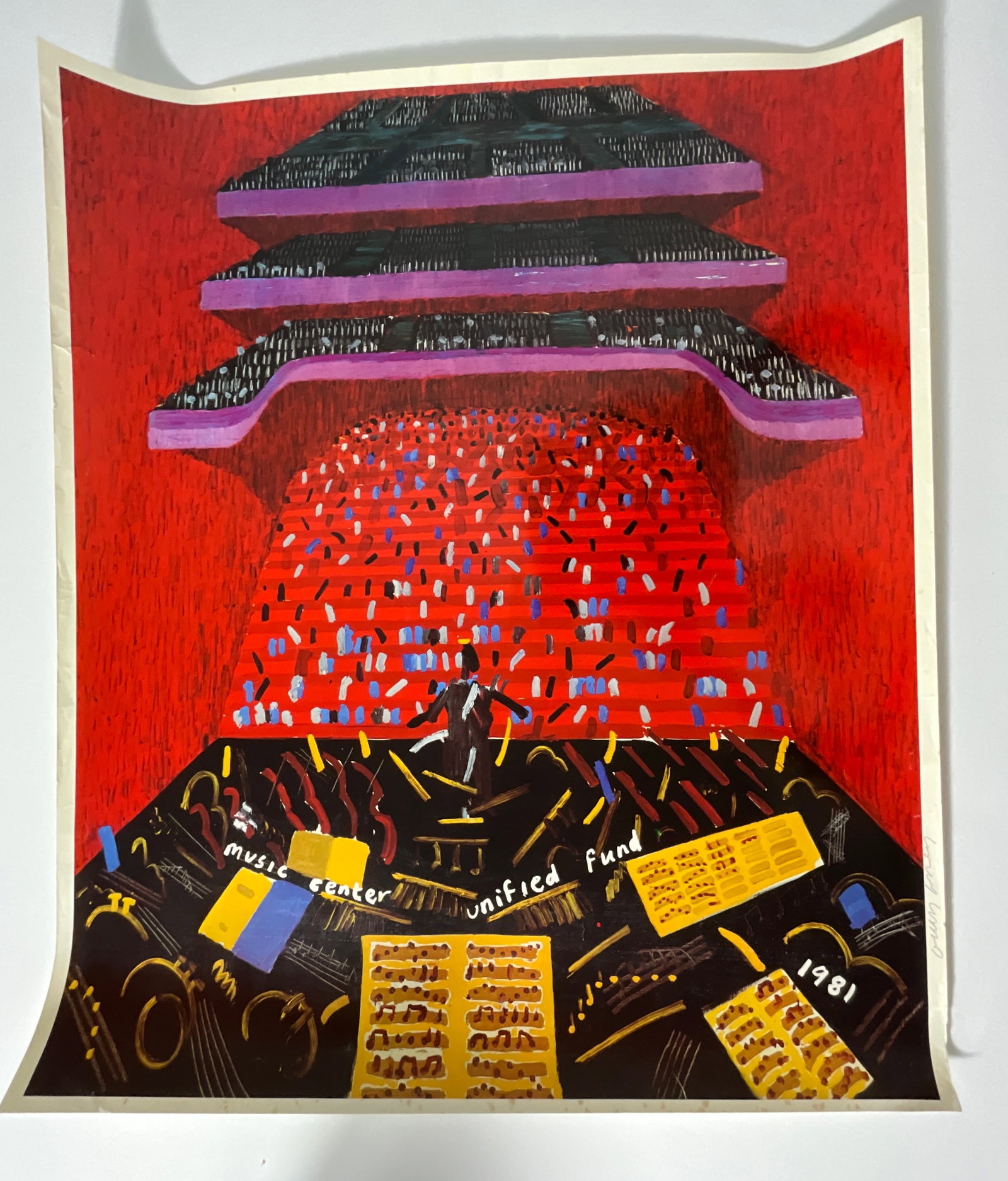 David Hockney 1981 unified fund ink signed (1 of 2)