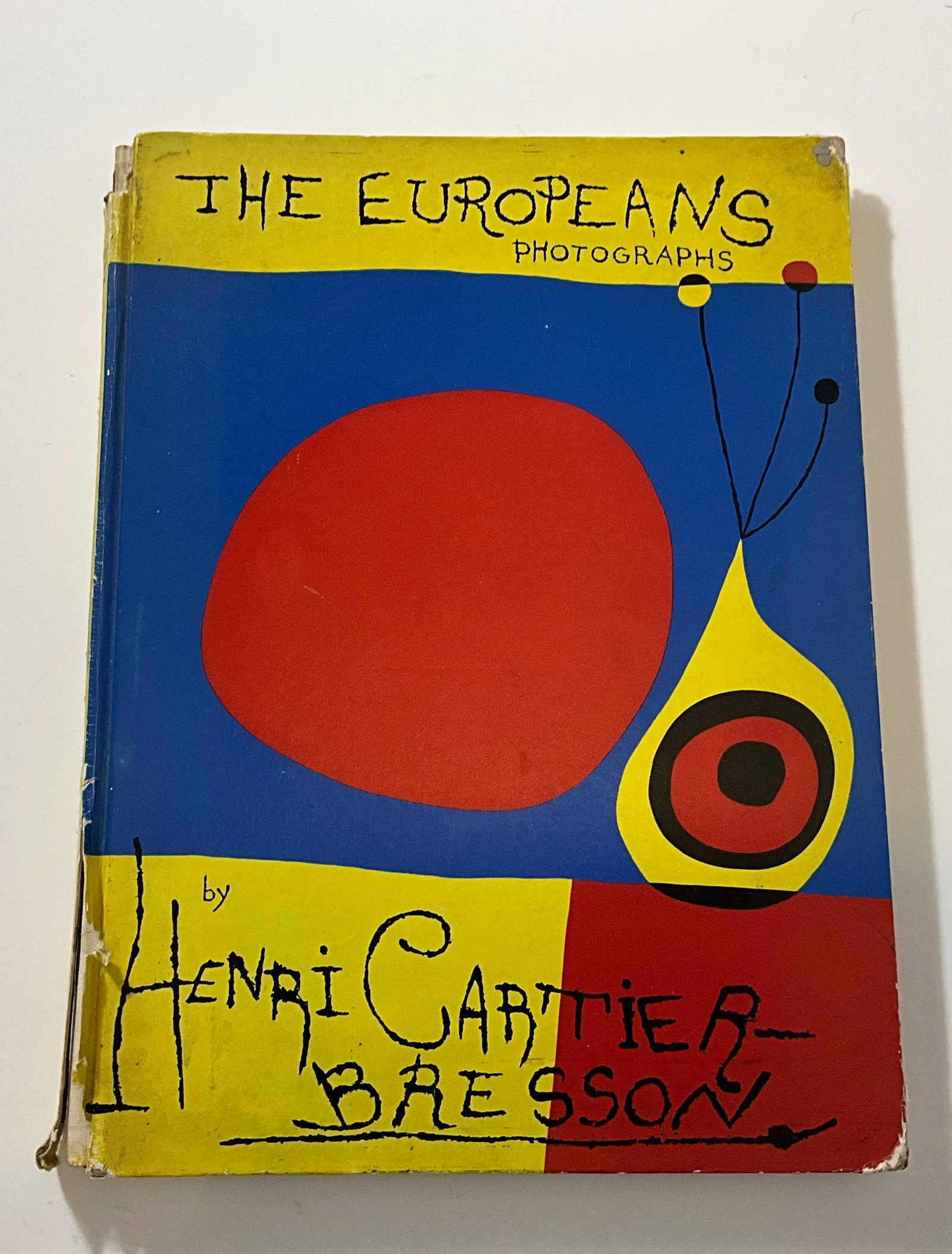 Henri Cartier Bresson “The Europeans?? 1955: Measures 14 1/2 x 11 inches sight, fair condition, spine has issues , see pics