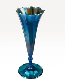 Louis Comfort Tiffany favrile trumpet vase