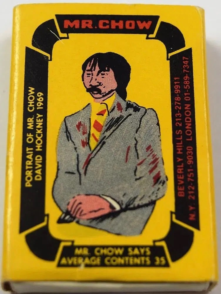 David Hockney Ed Ruscha Mr. Chow Box of Matches (1 of 1)