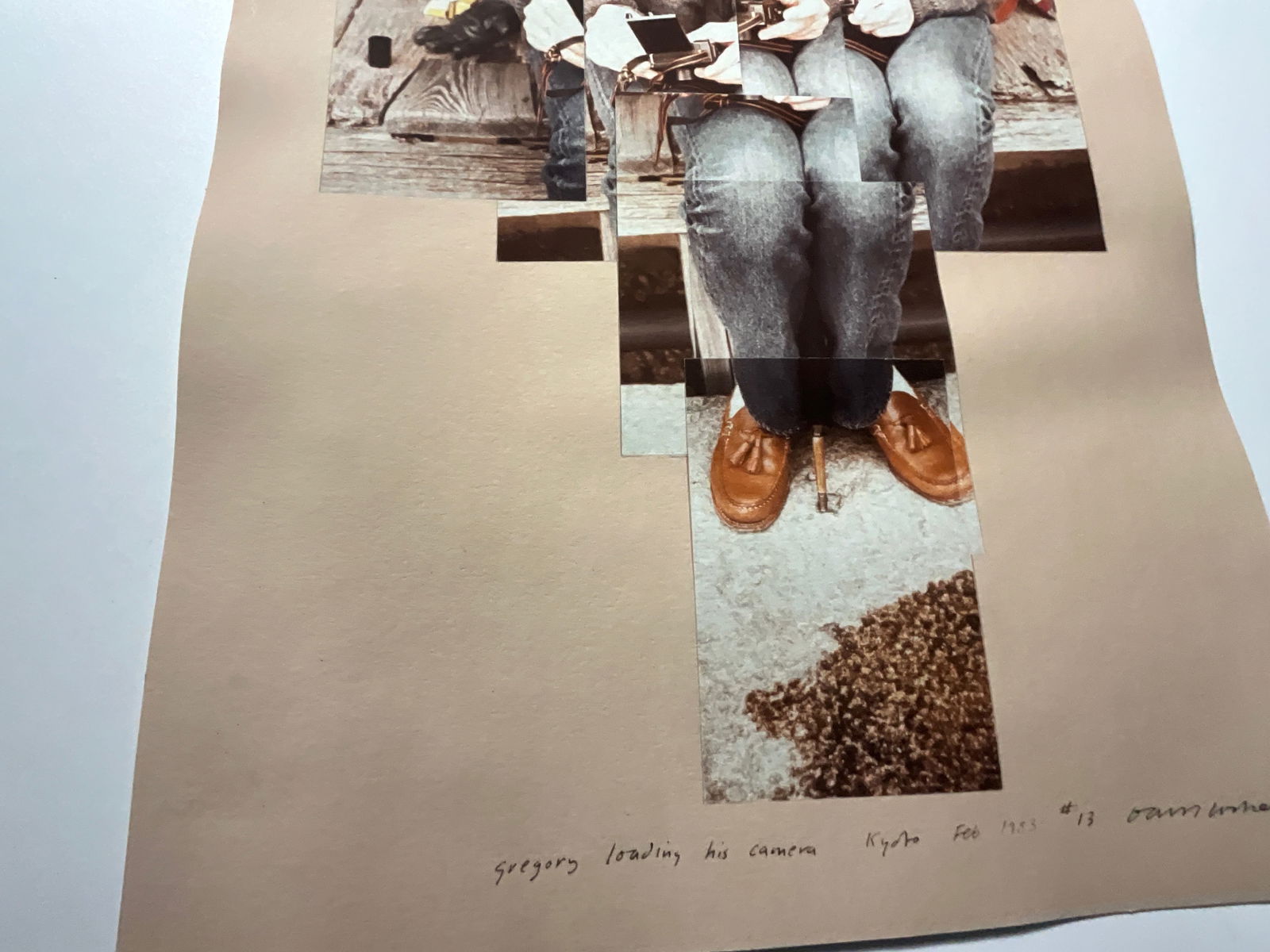 David Hockney Gregory loading his camera print - 4