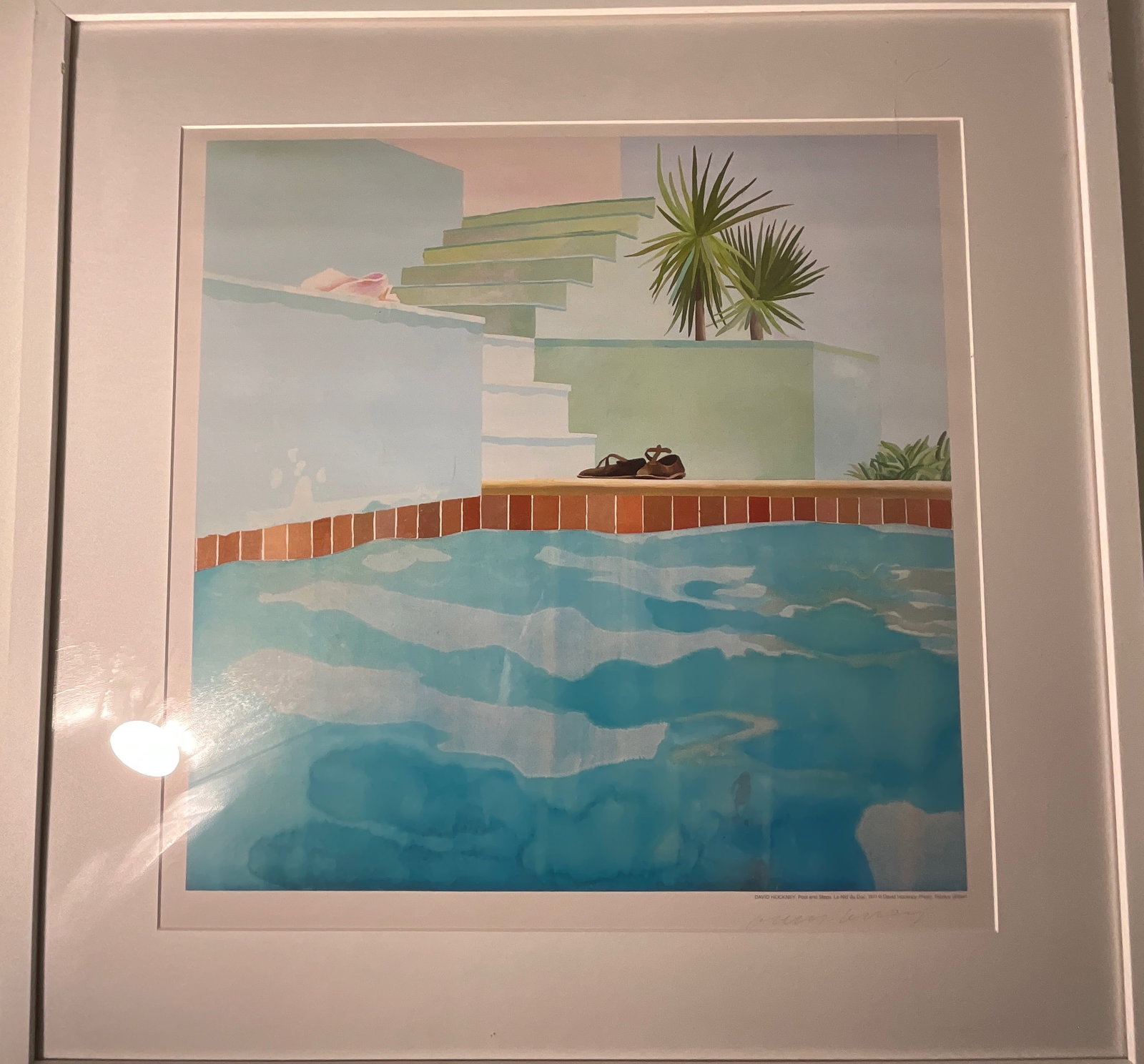 David Hockney “Pool and Steps?? offset lithograph pencil signed (1 of 5)