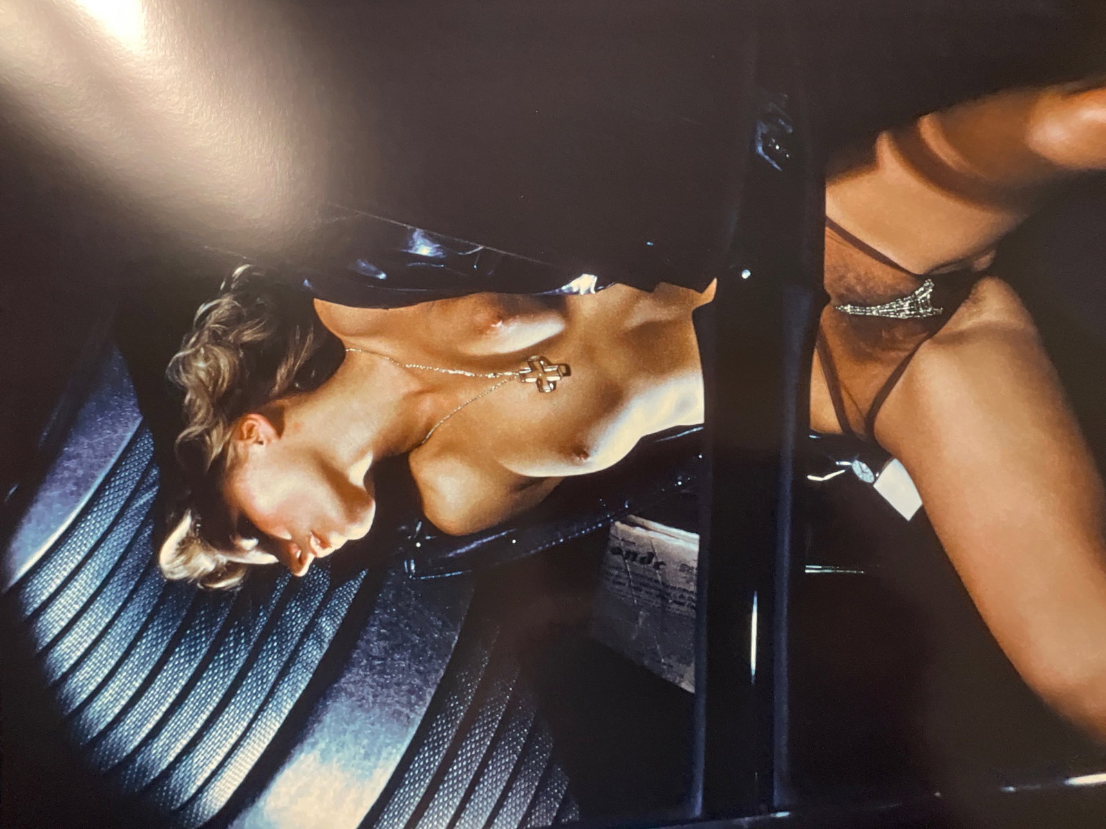 HELMUT NEWTON (1920-2004) “Eiffel Tower", Paris, 1974: Measures approx 33 3/4 x 23 inches, glossy print after original