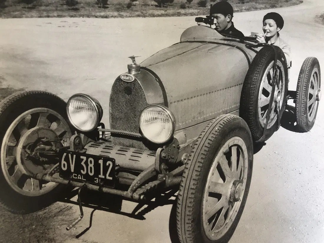 Edward Weston - Ivanos and Bugatti, 1931: EDWARD WESTON (B.1886-1958) Ivanos and Bugatti, 1931Photo-Litho 6 1/4" x 9"