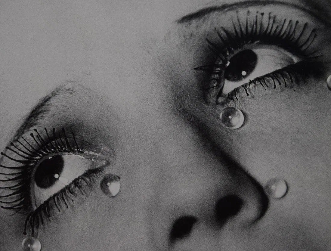 Man Ray - Larmes, 1930: MAN RAY (1890-1976) Larmes 10 3/8" x 7 3/4" inches, mounted to archival board