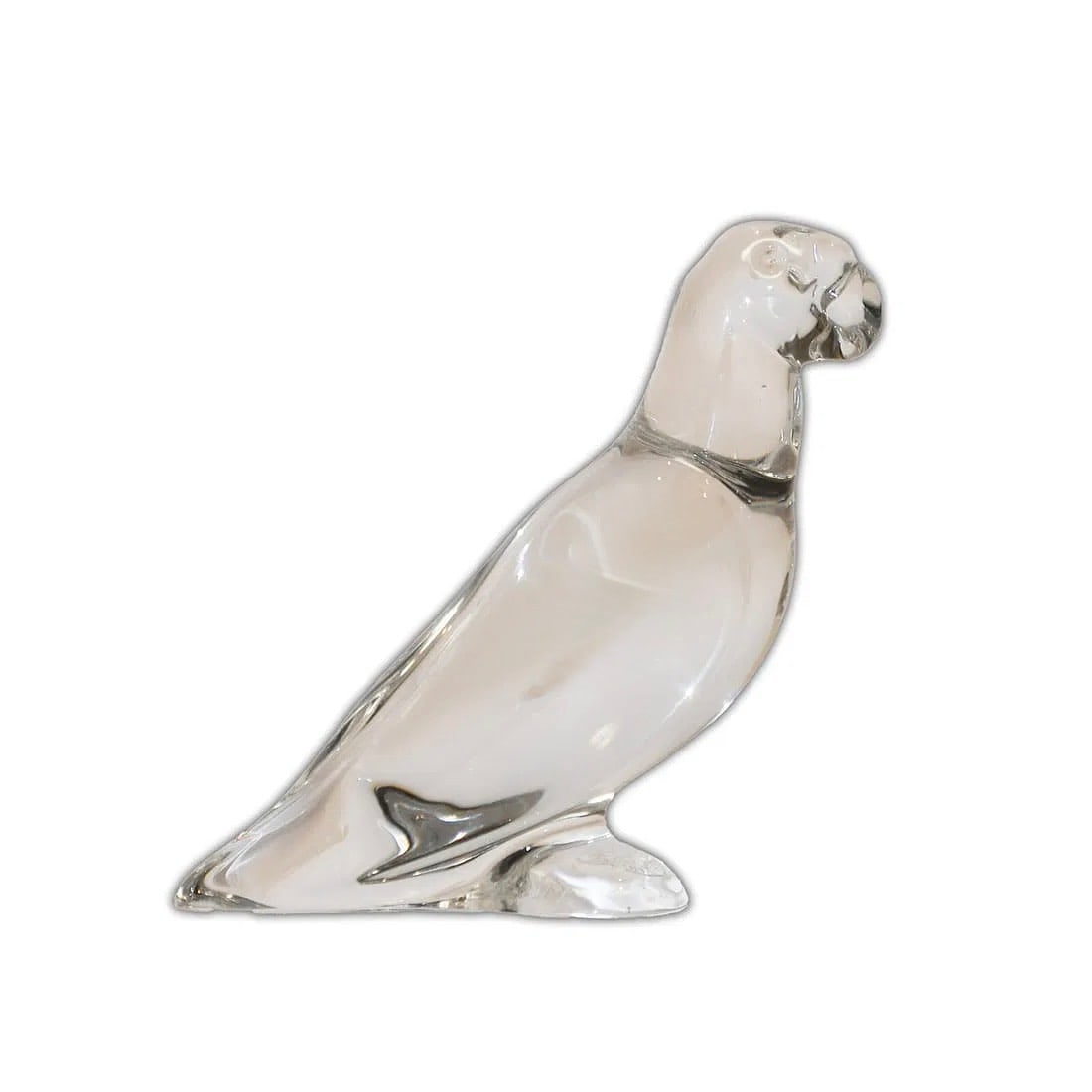 Baccarat Crystal Parrot Figurine Stamped "Baccarat France" (1 of 2)