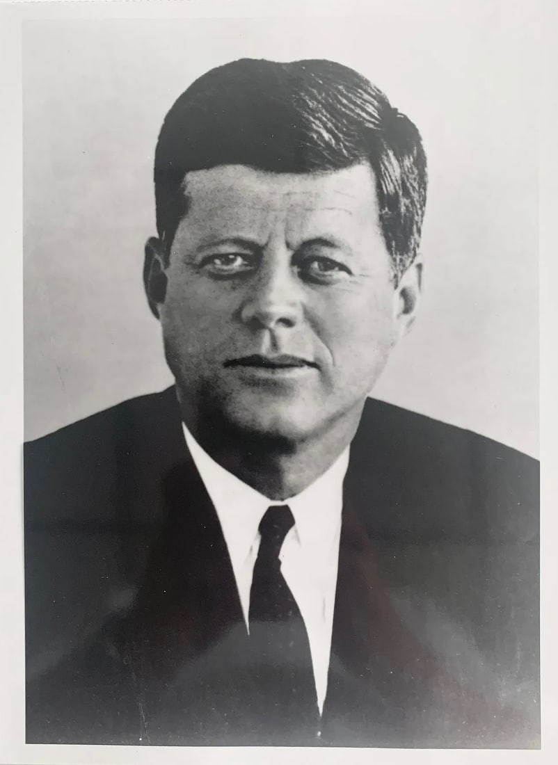 JFK Original Vintage Photo: Measures 8 x 10 inches