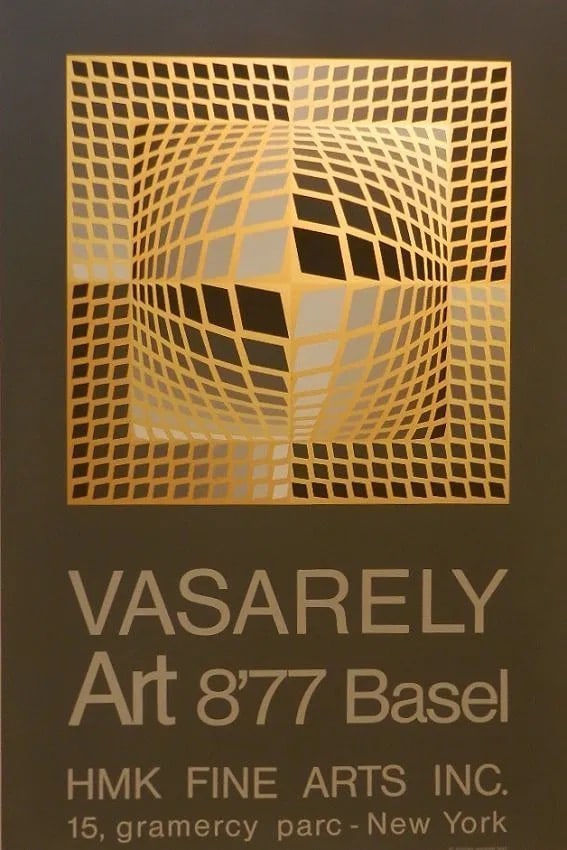 Victor Vasarely HMK Fine Arts NY Poster: Measures: 38 x 25 inches