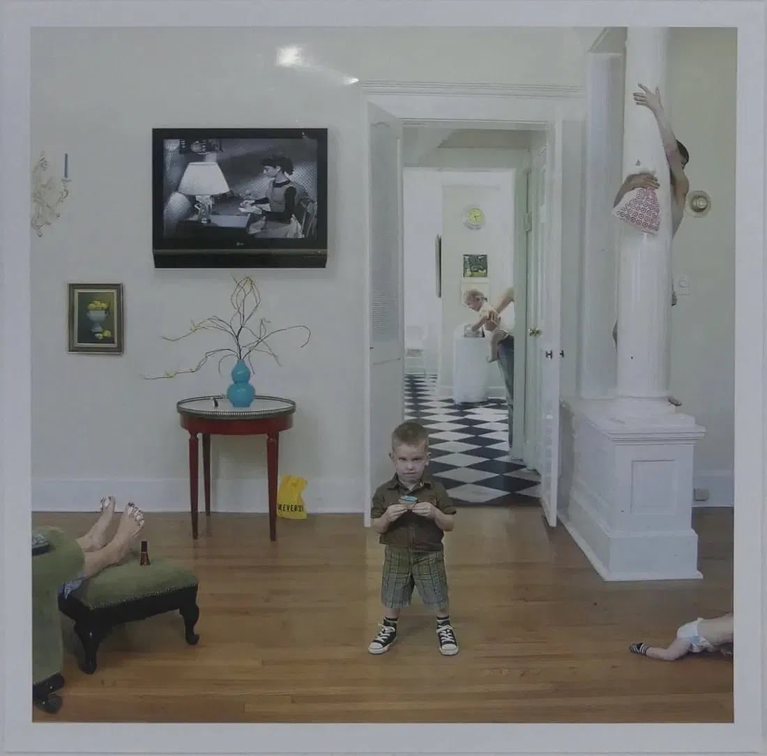 JULIE BLACKMON 'CUPCAKE' PRINT: Julie Blackmon 'Cupcake' color print. Sheet measures 20 x 20 inches