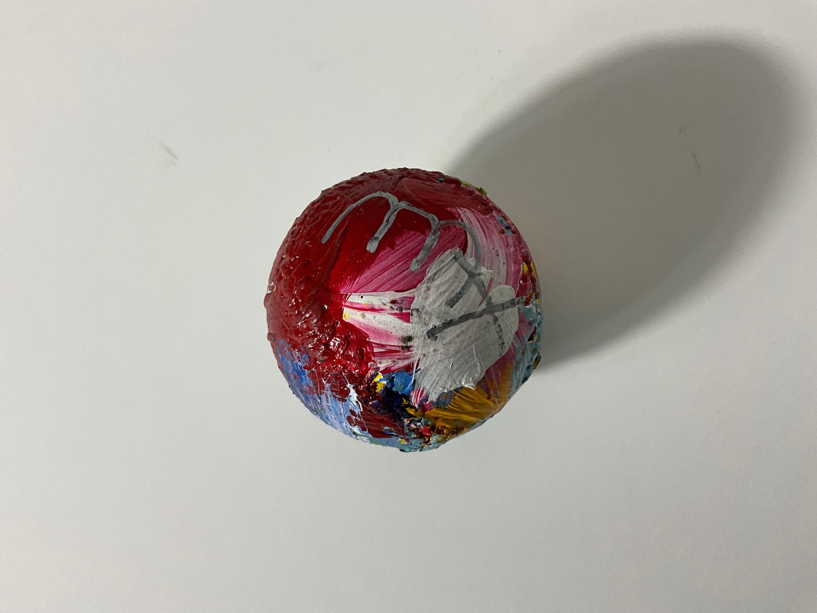 Peter Max Painted Acrylic Baseball - 5