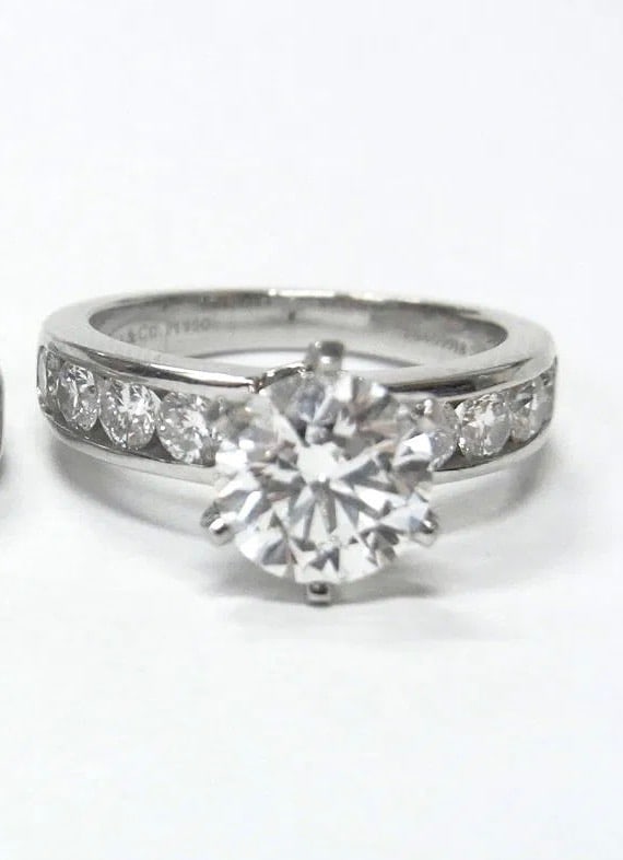 Tiffany & Co. GIA 1.72ct G VVS2 Diamond Platinum w/ Box & Papers (1 of 3)