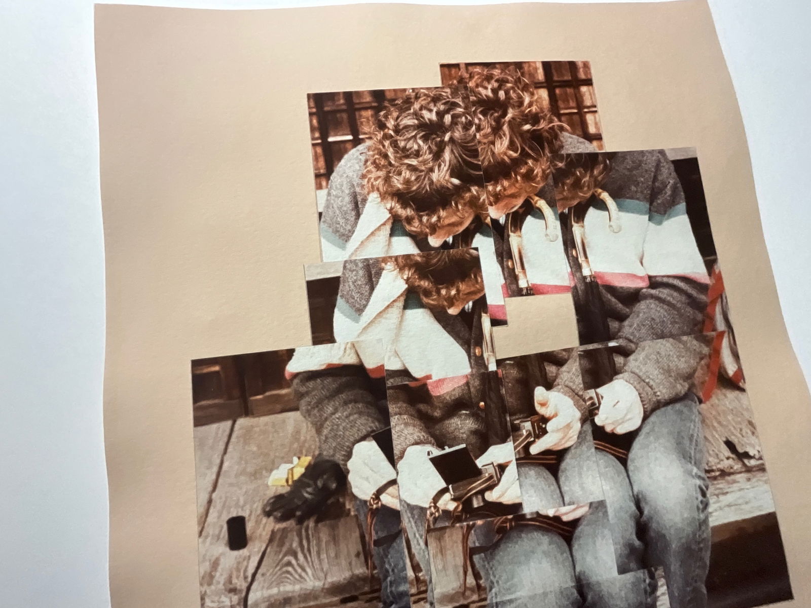 David Hockney Gregory loading his camera print - 3