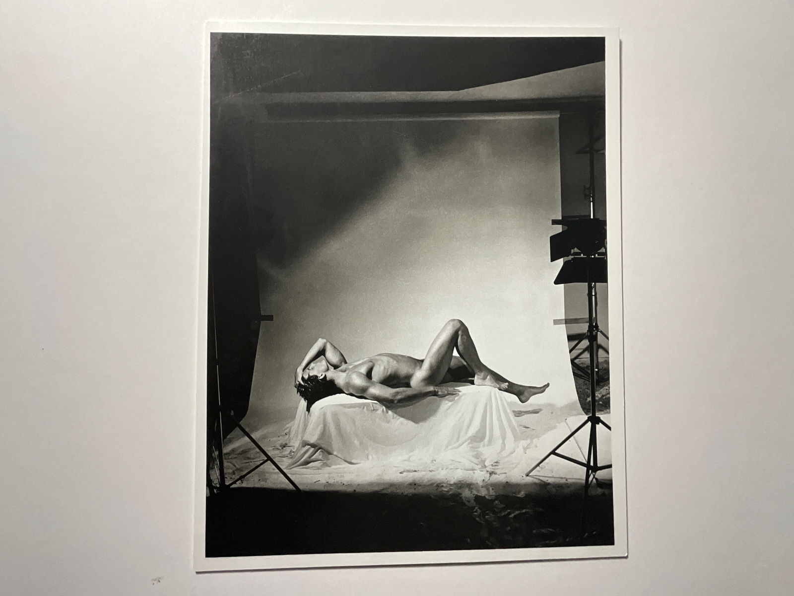 BRUCE WEBER - TIM, ROOFTOP - MALE NUDE, 1986: 1980’s Gravure, measures 11 3/4 x 9 1/4 inches, mounted to archival cardstock