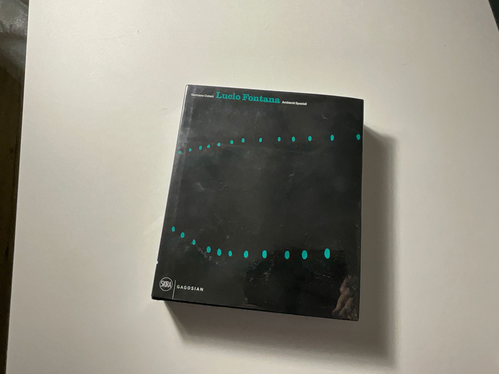 Lucio Fontana Ambienti Spaziali 2012: Measures 11 1/4 x 9 3/4 inches, published by Gagosian Gallery 2012