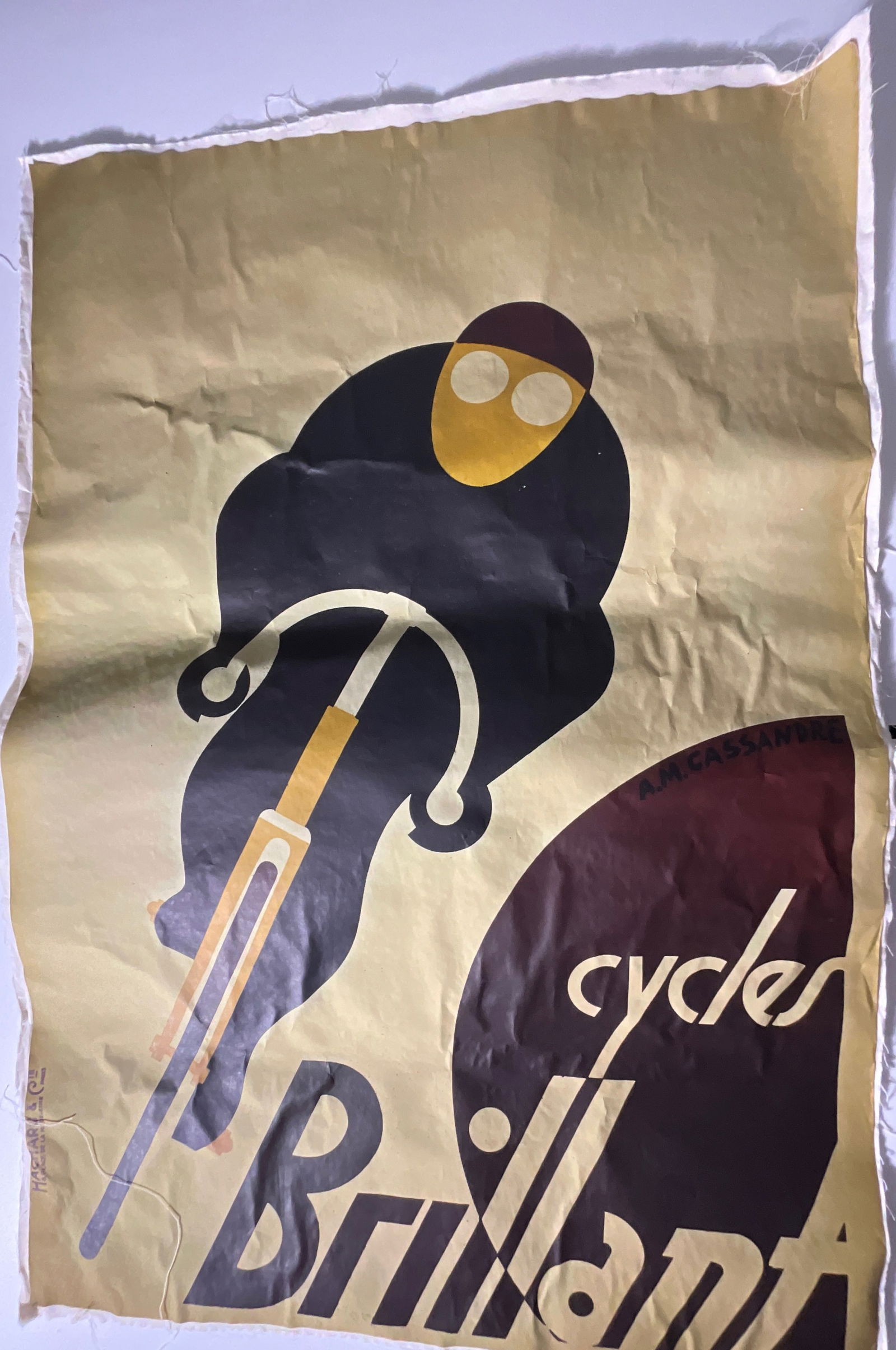 A.M. Cassandre Cycles Brilliant Poster on Linen (1 of 1)