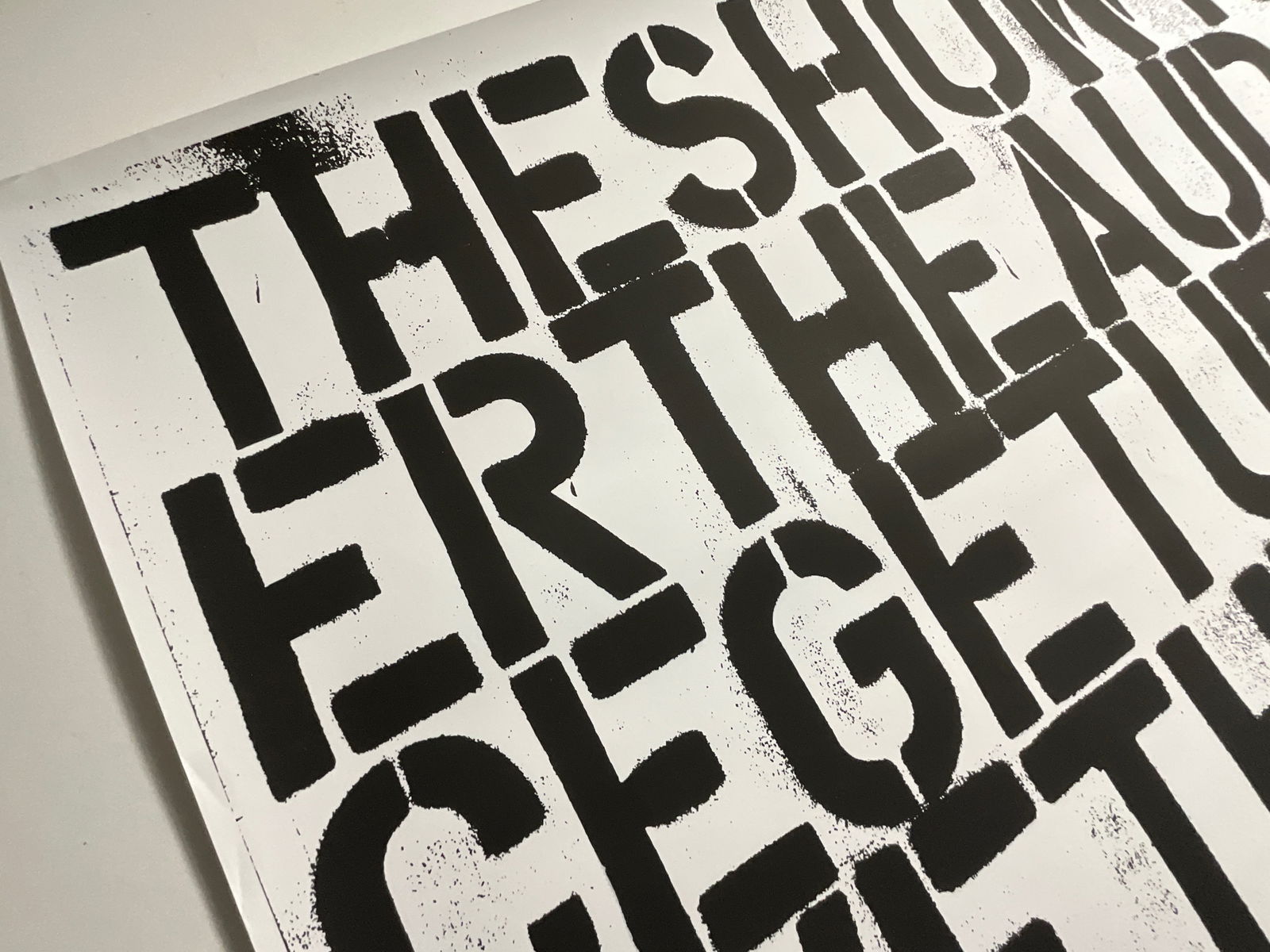 Christopher Wool “The Show is Over?? poster signed and dated - 4