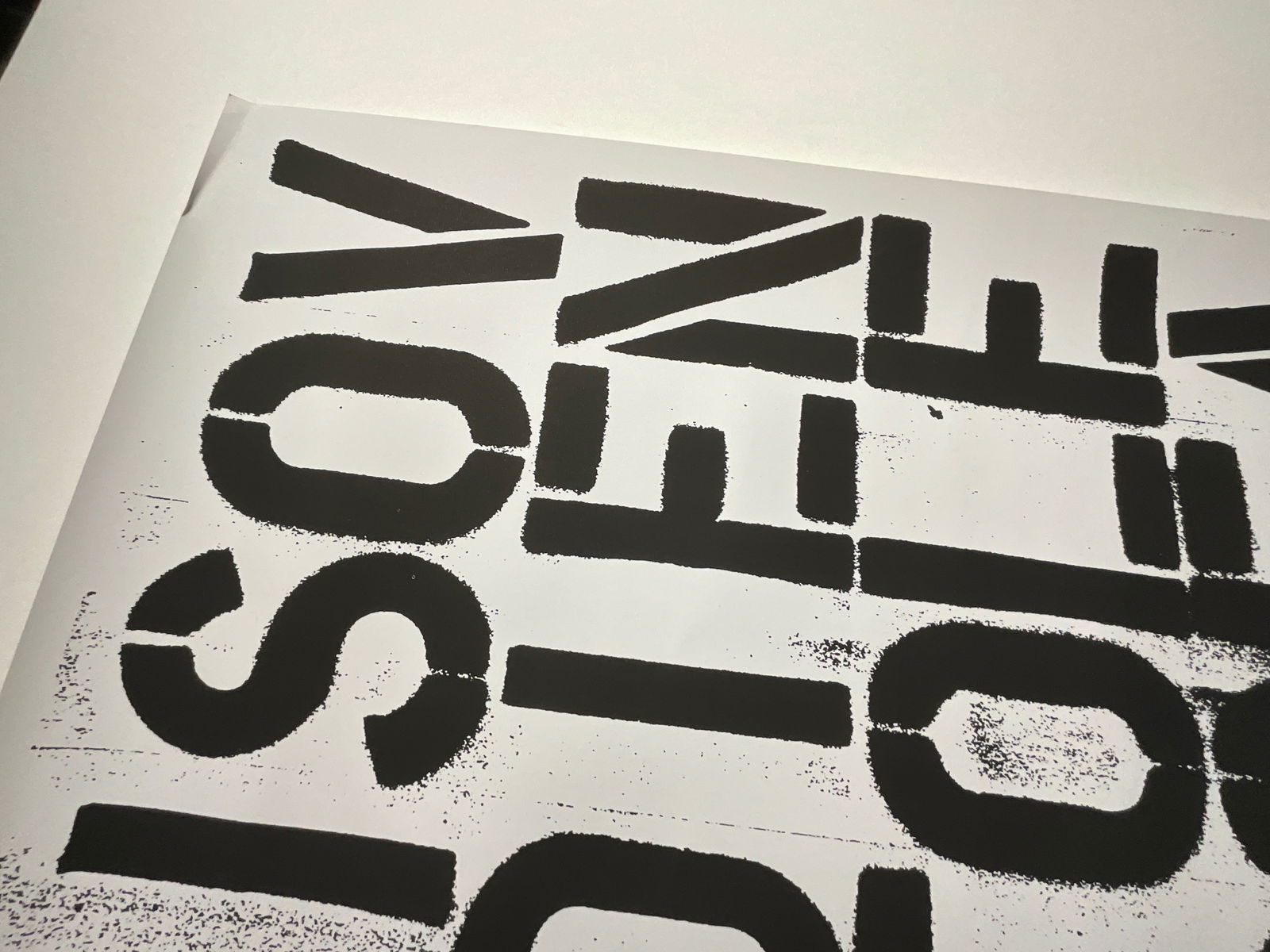 Christopher Wool “The Show is Over?? poster signed and dated - 5