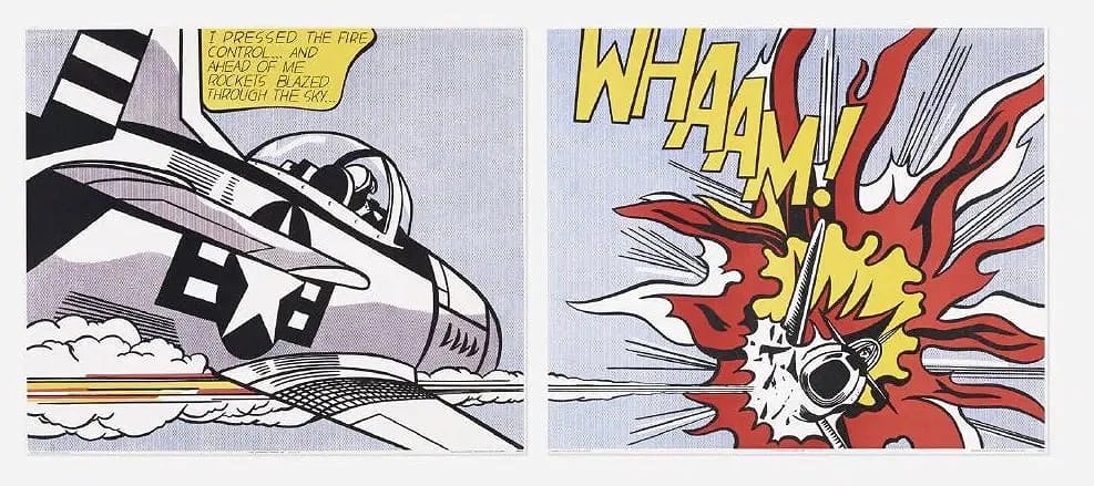 Roy Lichtenstein, WHAAM! poster (diptych) (1 of 1)