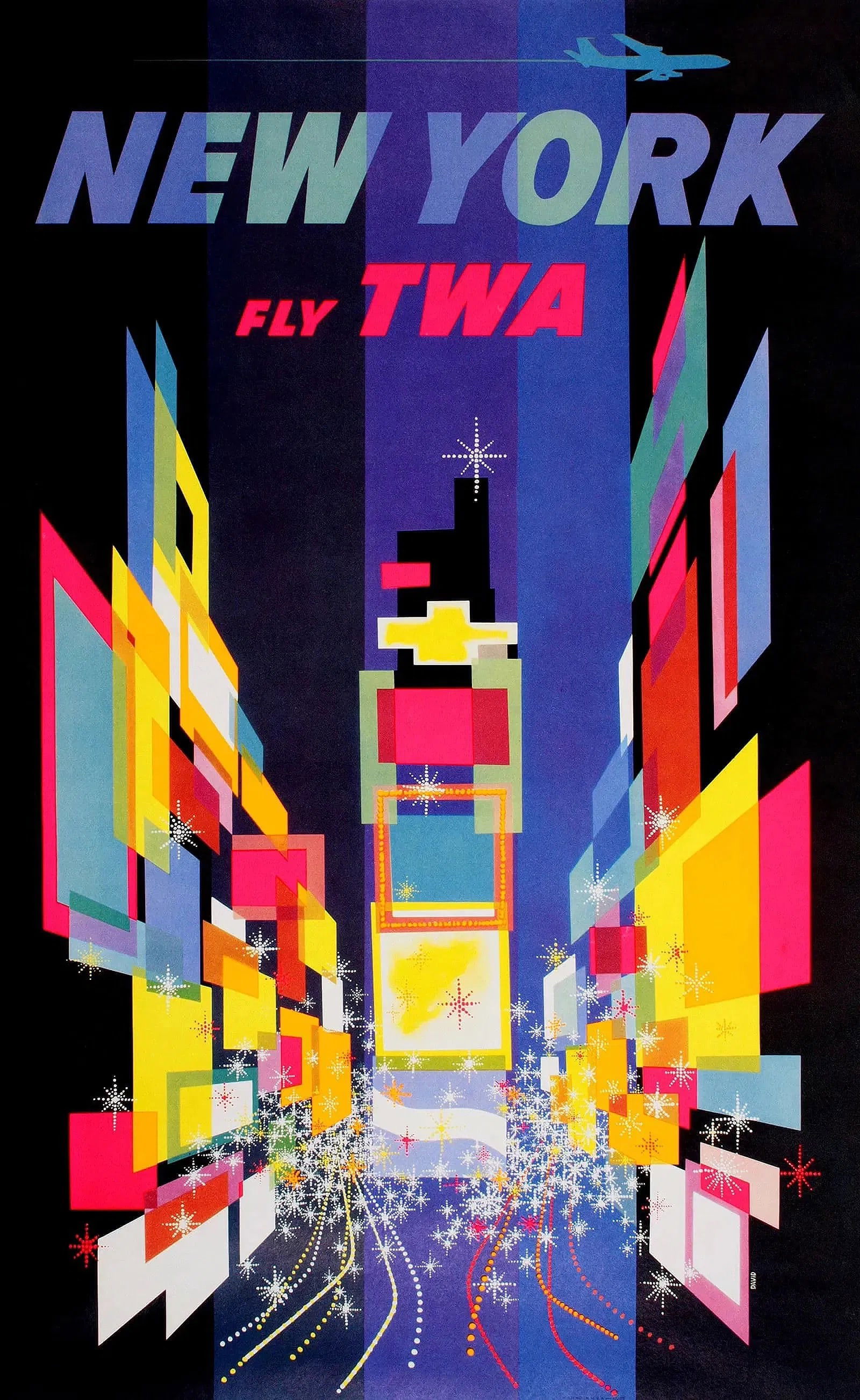 TWA New York Times Square Poster by David Klein (1 of 1)