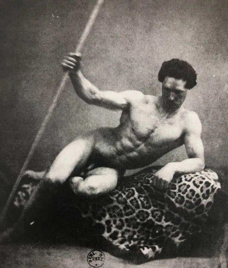 Eugene Durieu - Nu masculin assis, Photo-Litho (1 of 1)