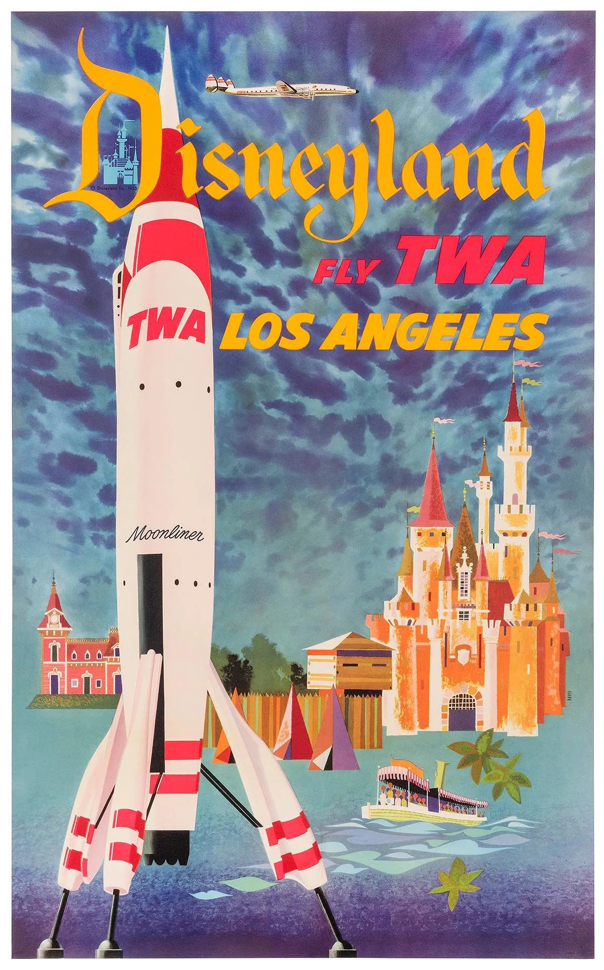 KLEIN, David (1918-2005). Disneyland Fly TWA. (1 of 1)