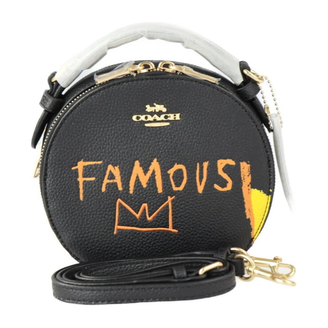 COACH Basquiat shoulder bag: Measures 6.1 x 7.08 x 2.55 inches