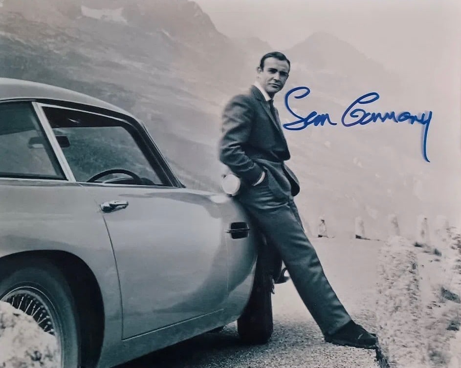 Sean Connery Autograph James Bond Car Photo (1 of 1)