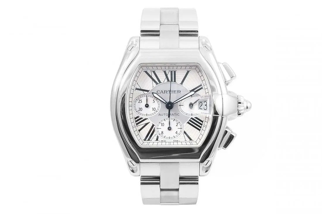 Cartier Mens XL Roadster Chronograph: Cartier Mens XL Roadster Chronograph, 100% authentic, no box or papers