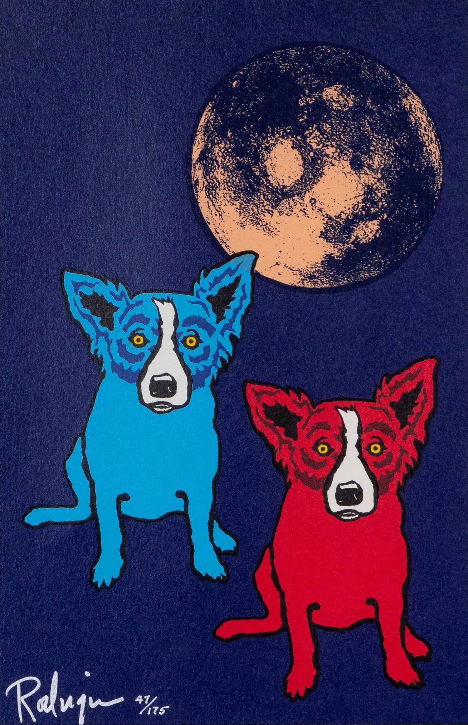 George Rodrigue (1944-2013) Cosmos Moon (1 of 1)