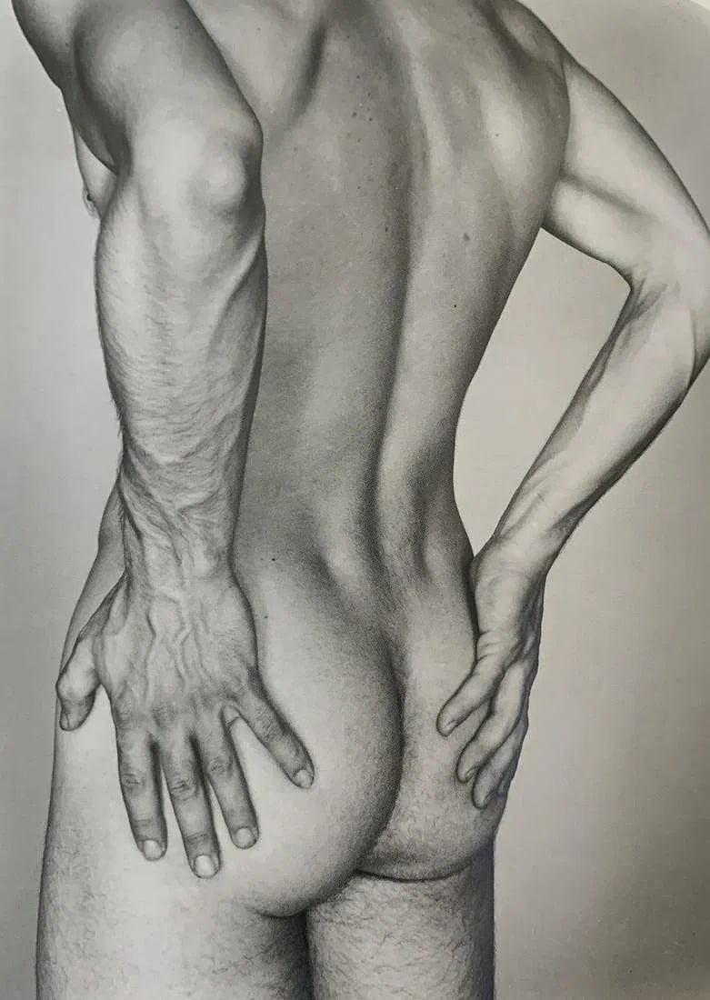 George Platt Lynes - Male Nude, Photo-Litho: George Platt Lynes (1907-1955), Male Nude, Photo-litho, Printed circa later 20th c. 6" x 4 1/2, mounted to archival board