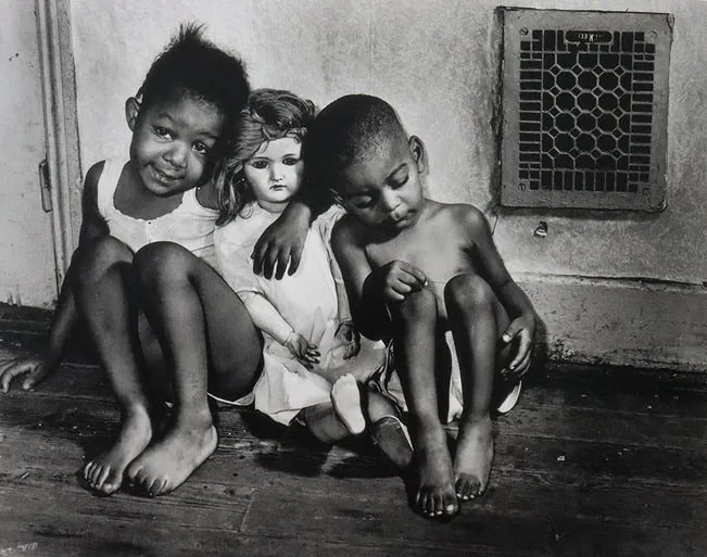 Gordon Parks - Children with Doll, Photo-Litho: GORDON PARKS - (1912-2006), Children with Doll, Washington, D.C.,Photo-Litho Printed later 20th Century, 6 1/4 x 8(Image Size), mounted to archival board