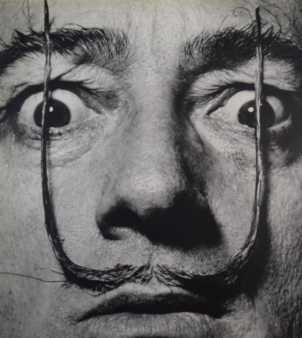 Philippe Halsman - Salvador Dali: PHILIPPE HALSMAN (1906-1979), Salvador Dali, Sheet-fed gravure, c. 1970s, Printed in Italy, 11" x 10", Mounted to archival board