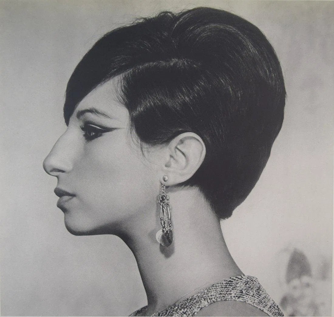 Philippe Halsman - Barbara Streisand: PHILIPPE HALSMAN (1906-1979), Barbara Streisand, Sheet-fed gravure, c. 1970s, Printed in Italy, 9" x 9", Mounted to archival board