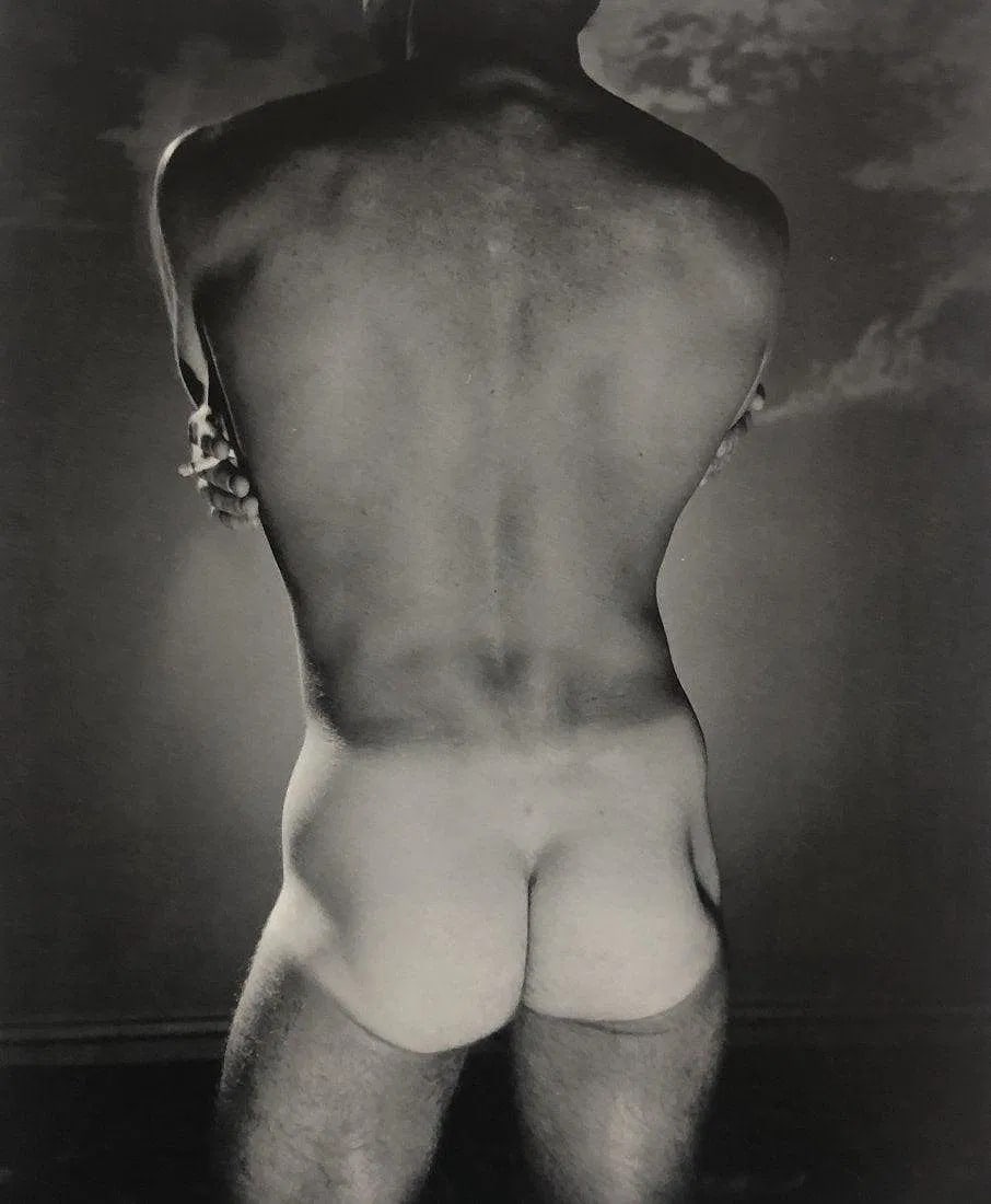 George Platt Lynes - Bruce Bradbury, ca. 1953: GEORGE PLATT LYNES (B.1907-1955), Bruce Bradbury, ca. 1953, Photo-litho8" x 6 3/8", Mounted to archival board