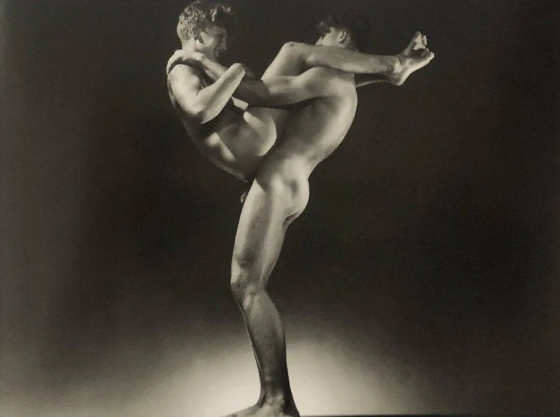 George Platt Lynes - Charles Smutney& Charles Stan,1941: GEORGE PLATT LYNES (B.1907), Charles (Tex) Smutney and Charles (Buddy), Stanley, 1941, Photo-litho, 7.5" x 10, Mounted to archival board