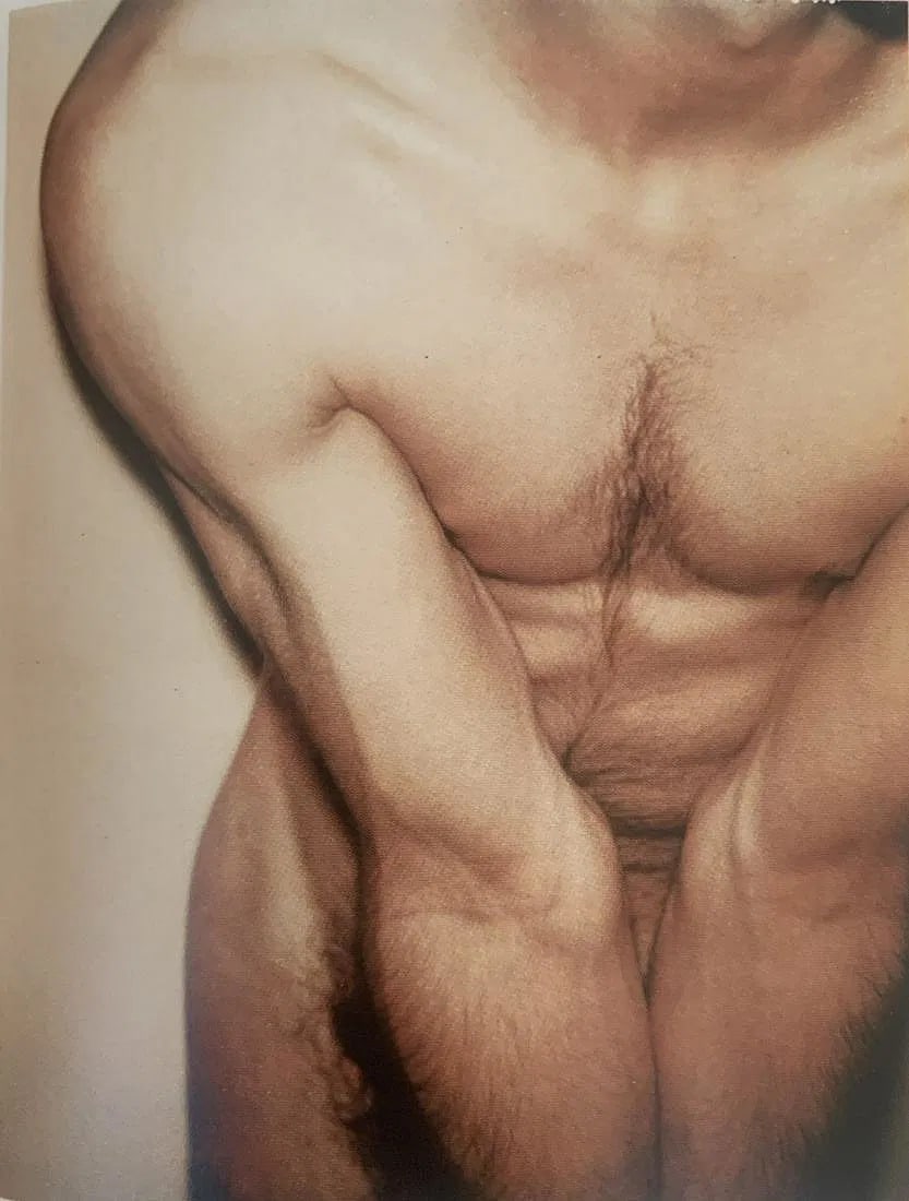 Andy Warhol - Male Nude, Photo-Litho: Andy Warhol (1928-1987), Male Nude, Photo-litho, Printed circa later 20th c., 6" x 4 1/2", Mounted to archival board