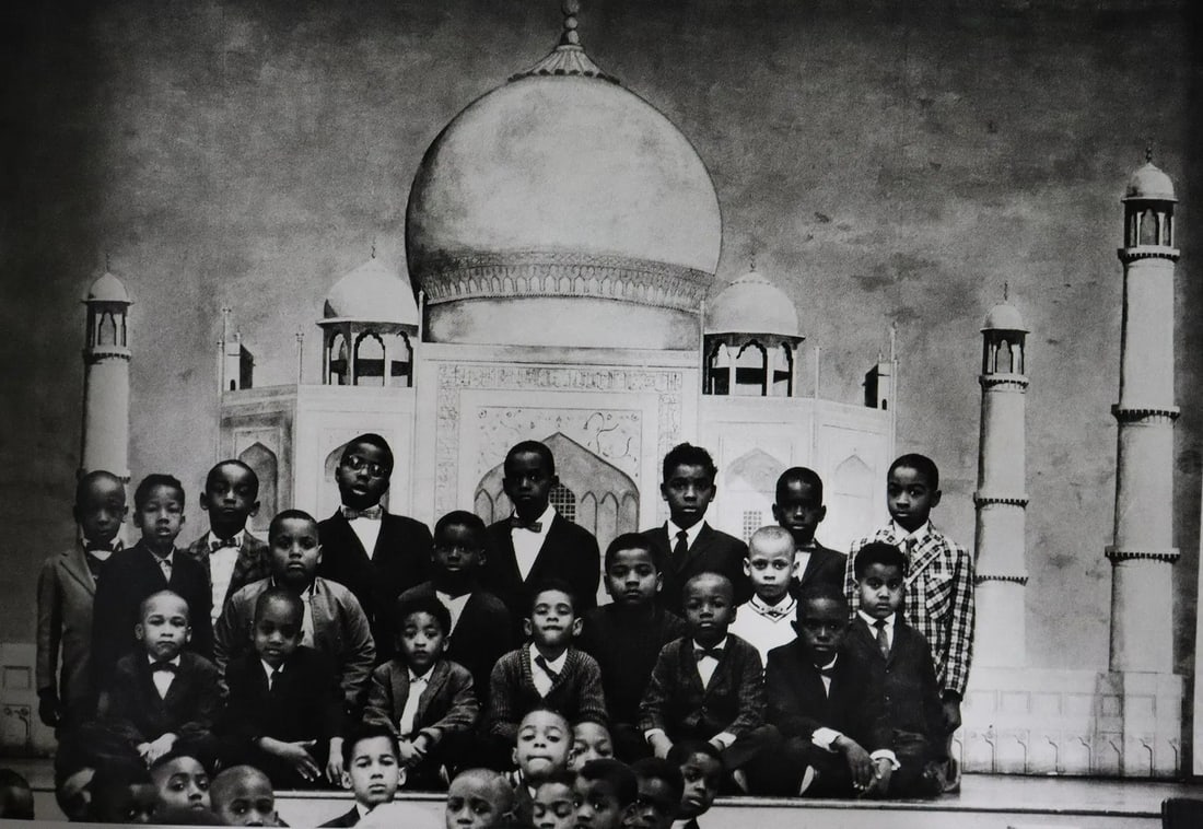 Gordon Parks - Black Muslims U.S., Photo-Litho: GORDON PARKS - (1912-2006), Black Muslims, U.S., Photo-Litho, Printed later 20th Century, 5 1/4" x 7 3/4" (Image Size), Mounted to archival board