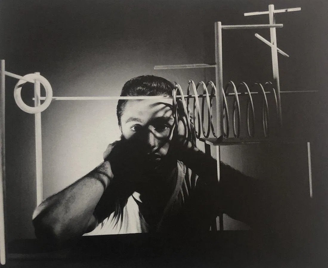 George Platt Lynes - Gino Di Giorgio, ca. 1954: GEORGE PLATT LYNES (B.1907-1955), Gino Di Giorgio, ca. 1954, Photo-litho 6"x7", Mounted to archival board