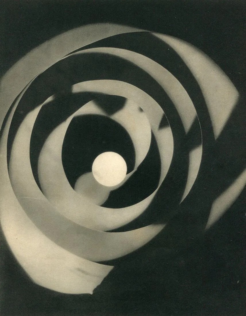 Man Ray - Photogramme: Vintage Sheet-Fed Gravure (1930), La Neogravure, France. Image size approx. 7.5" x 9" mounted to archial board., Mounted to archival board
