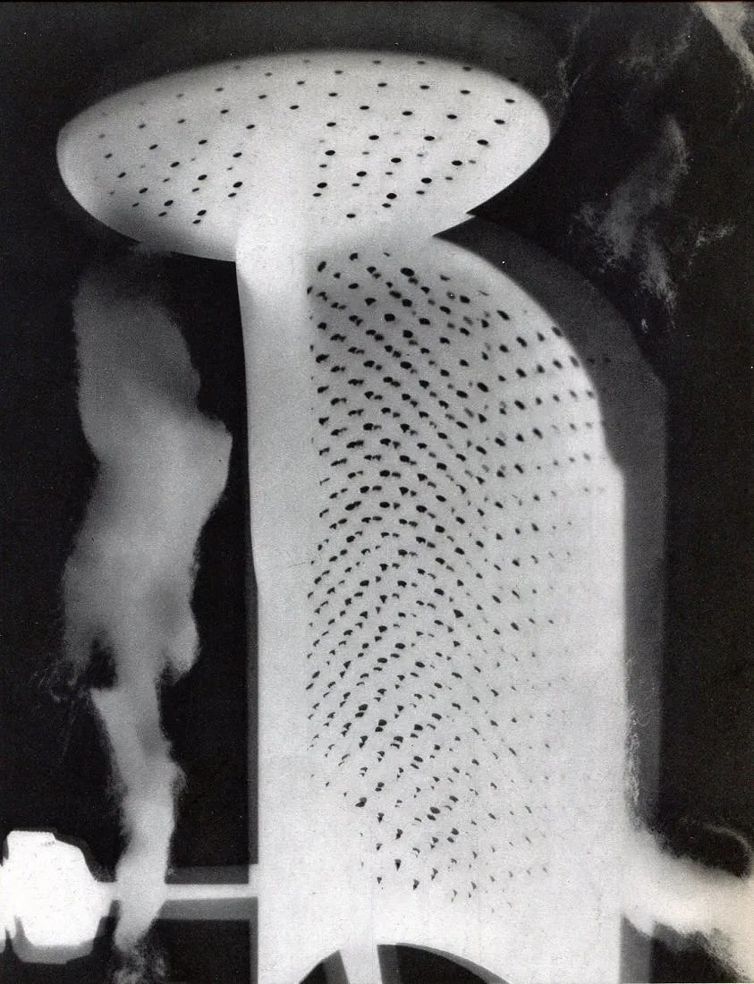 Man Ray - "Rayograph": Sheet-fed Gravure (1934) by Neogravure Company, France. Image size approx. 8"x 9.5" mounted to archival board, Mounted to archival board