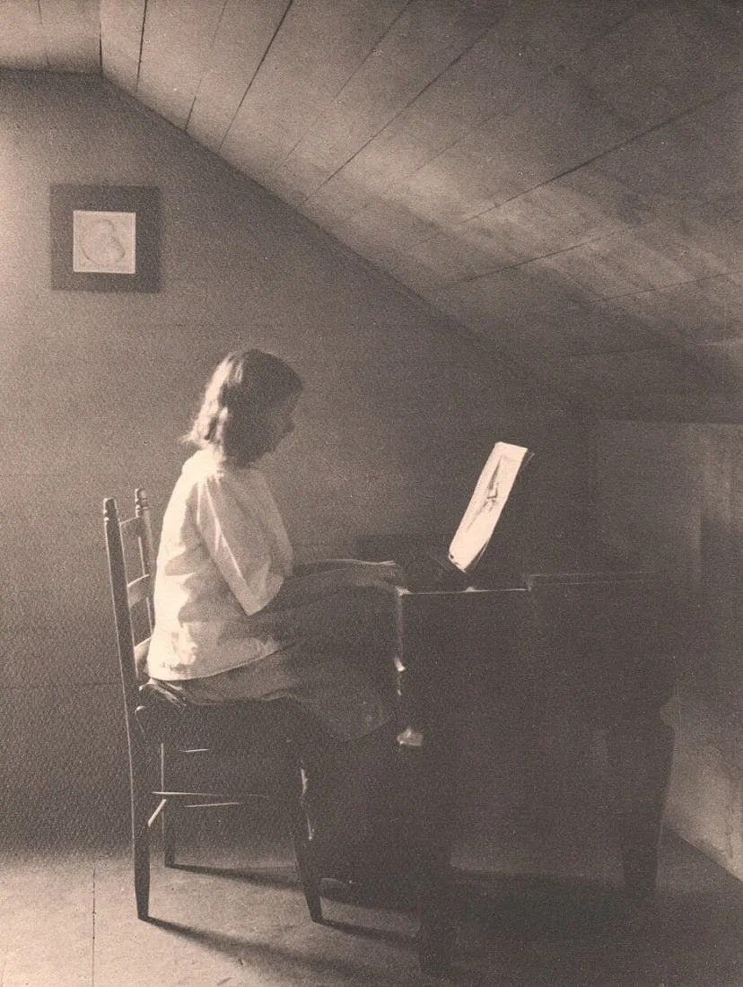 Hoops, Millie - One And Two And: Vintage Sheet-fed Gravure. A mid-century rhythmic study of movement or dance. Image size: approx. 8" x 10"., Mounted to archival board