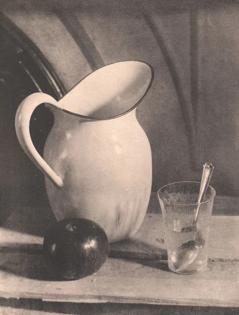 Waida, Robert - Still Life: Vintage Sheet-fed Gravure. A modernist, clean-lined botanical or object study. Image size: approx. 7.5" x 9"., Mounted to archival board