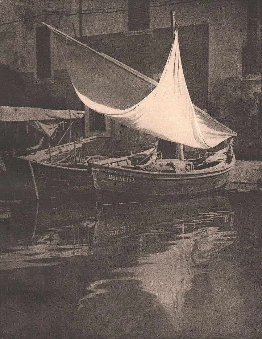 Symes, Christopher J - Siesta: Vintage Sheet-fed Gravure. A pictorialist study of light and repose. Image size: approx. 8.5" x 11"., Mounted to archival board