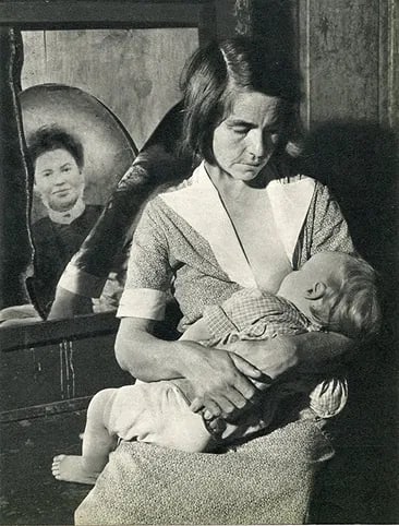 Bourke-White, M - Okefenokee Swamp, Georgia: Vintage Sheet-fed Gravure printed in 1937. Atmospheric American South landscape. Image size: approx. 7" x 9"., Mounted to archival board