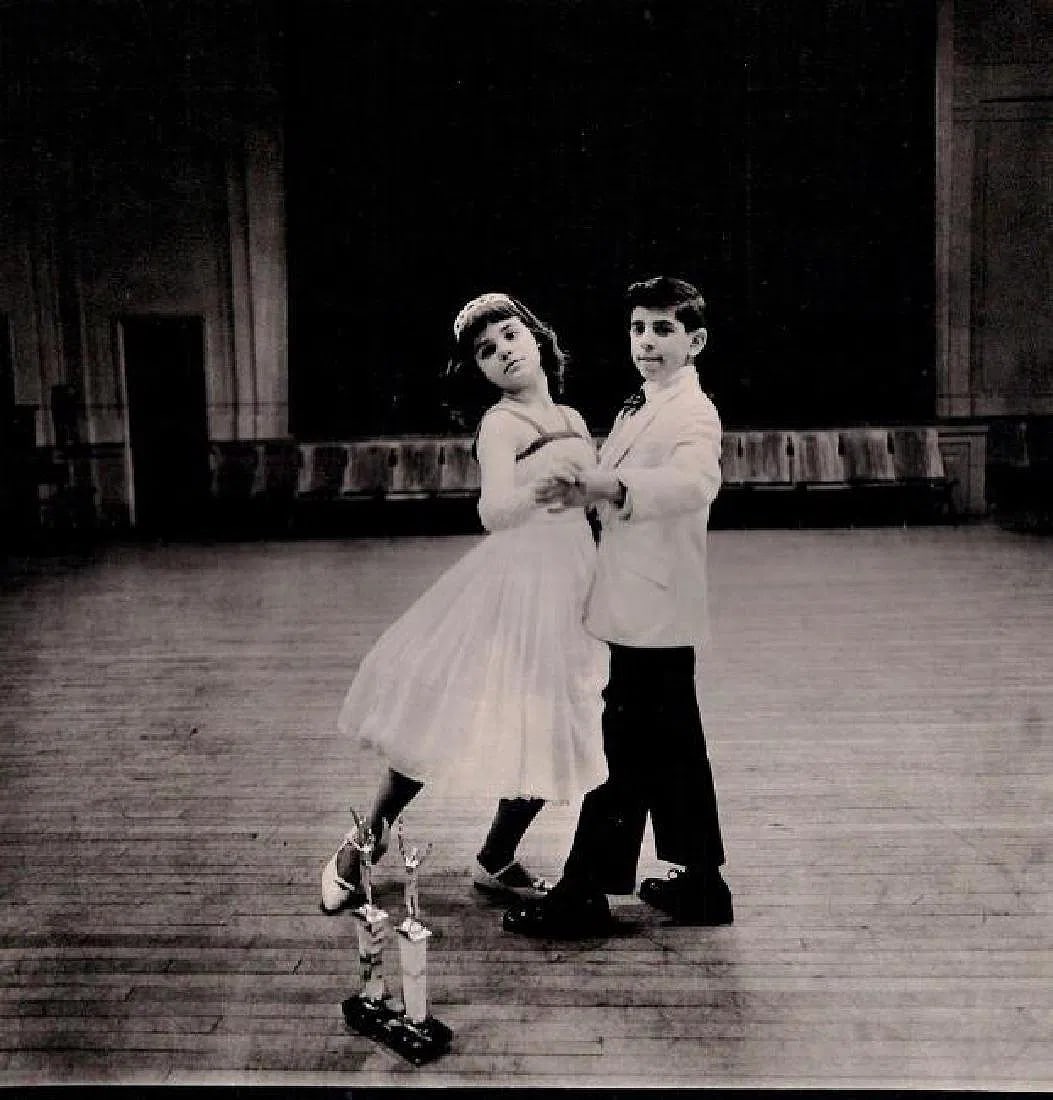 Diane Arbus - Junior Ballroom Champs, Yonkers 1962: Vintage Sheet-fed Gravure. A classic Arbus study of suburban social ritual. Image size: approx. 8.5" x 8.5"., Mounted to archival board