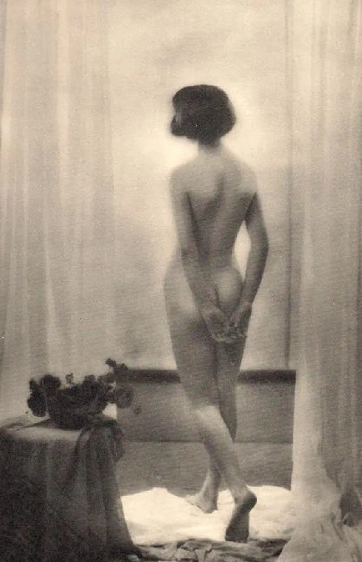 Capstack, J - Matin: Vintage Sheet-fed Gravure. A soft-focus pictorialist study of early morning light. Image size: approx. 8.5" x 11"., Mounted to archival board