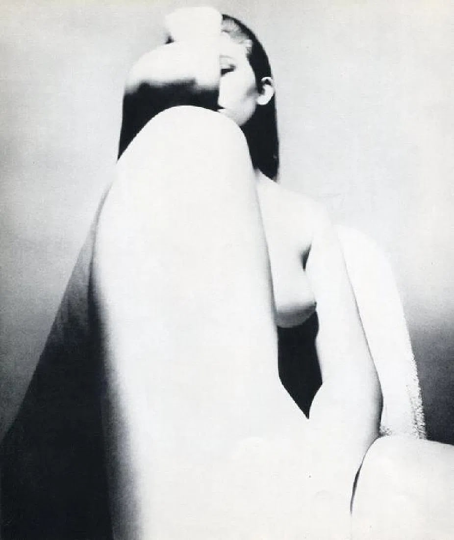 Brandt, Bill - Distorted Nude: Vintage Sheet-fed Gravure. From the influential series of wide-angle distortions. Image size: approx. 8.5" x 11.5"., Mounted to archival board